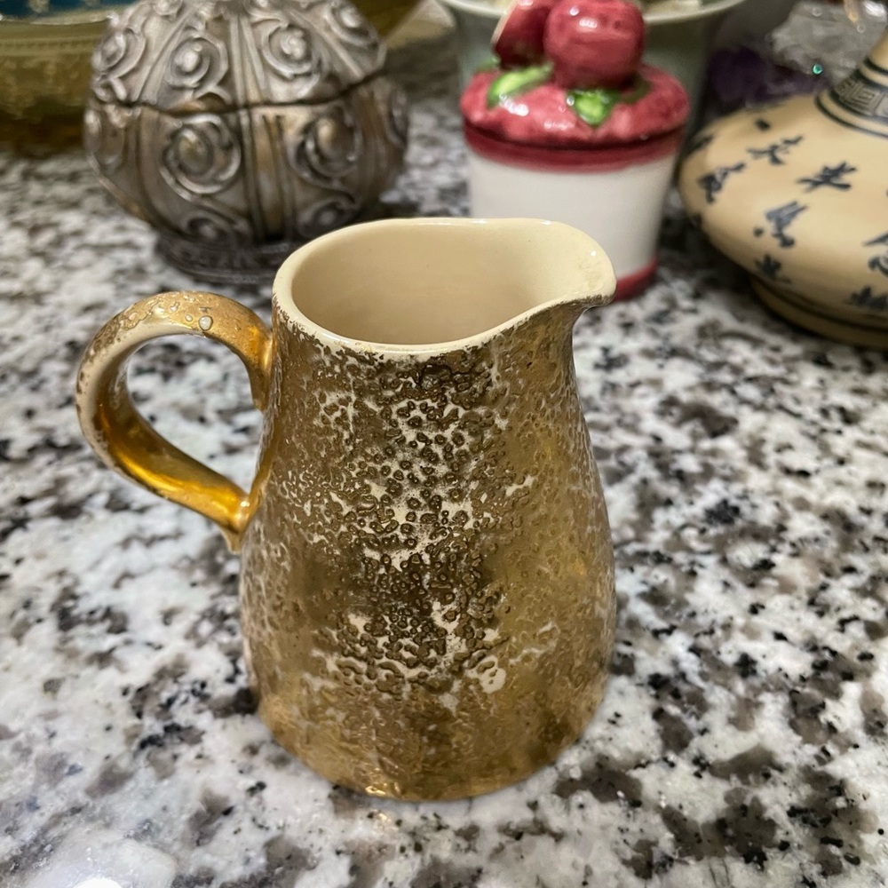 Antique Vintage Creamer Pitcher Signed Made In USA